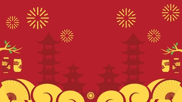 Free Chinese New Year Zoom Background Template to Edit Online