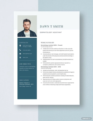 Dermatology Assistant Resume