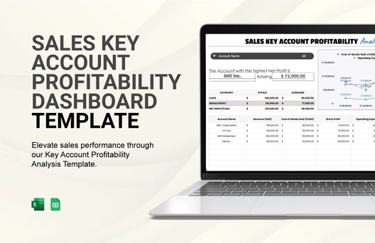 Sales Key Account Profitability Analysis Template