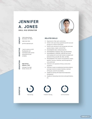Drill Rig Operator Resume