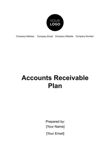 Free Accounts Receivable Plan Template to Edit Online