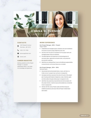 Emr Project Manager Resume