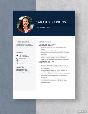 EMS Supervisor Resume