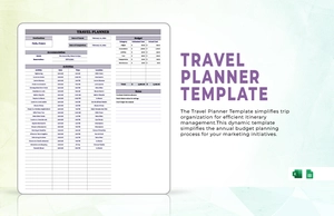 Travel Planner Template