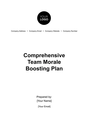 Free Comprehensive Team Morale Boosting Plan HR Template to Edit Online