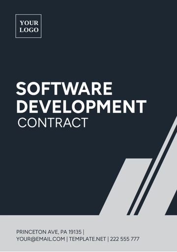 Free Software Development Contract Template to Edit Online