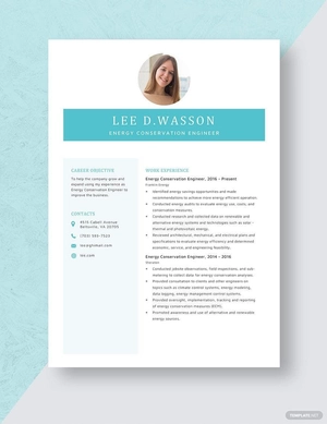 Energy Conservation Engineer Resume