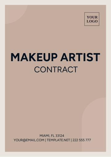 Free Makeup Artist Contract Template to Edit Online
