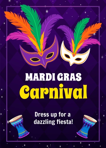 Free Mardi Gras Gifts Template to Edit Online