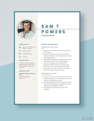 Field Examiner Resume