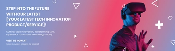 Free Technology Innovation Billboard Template to Edit Online