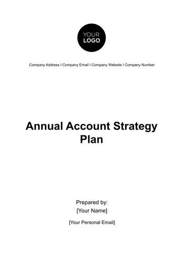 Free Annual Account Strategy Plan Template to Edit Online