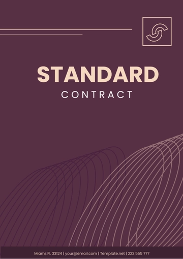 Free Standard Contract Template to Edit Online
