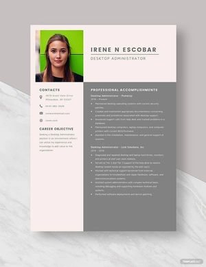Desktop Administrator Resume