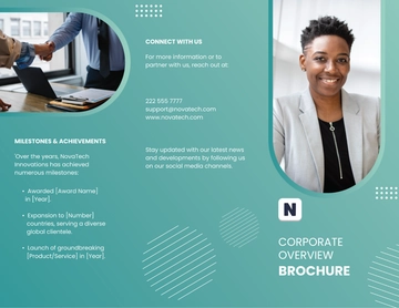 Free Corporate Overview Brochure Template to Edit Online