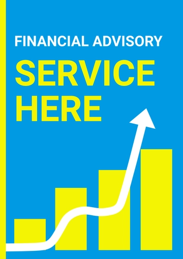 Free Financial Advisory Services Here Signage Template to Edit Online