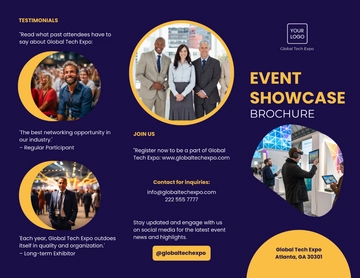 Free Event Showcase Brochure Template to Edit Online