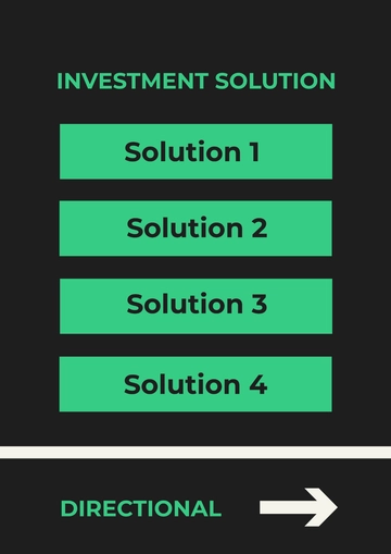 Free Investment Solutions Directional Signage Template to Edit Online