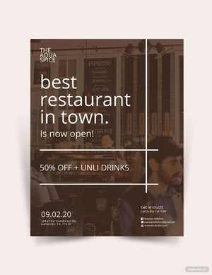 Restaurant Promotion Flyer Template