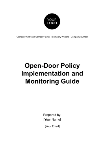 Free Open-door Policy Implementation and Monitoring Guide HR Template to Edit Online