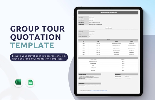 Group Tour Quotation Template