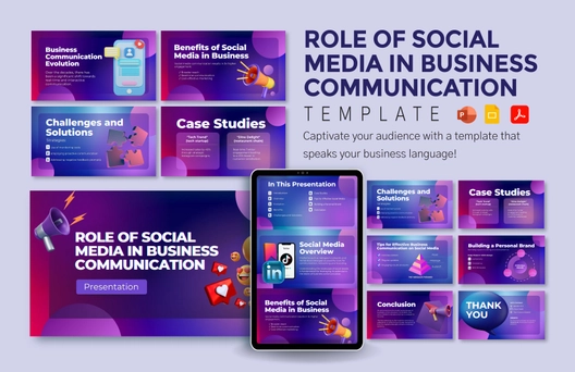Role of Social Media in Business Communication Template