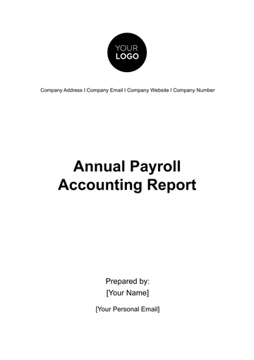 Free Annual Payroll Accounting Report Template to Edit Online