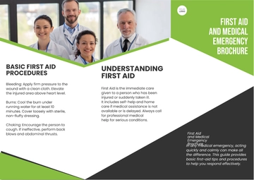 Free First Aid and Medical Emergency Brochure Template to Edit Online