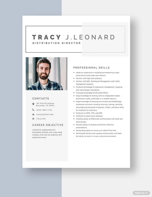 Distribution Director Resume