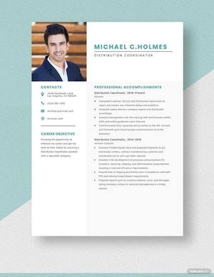 Distribution Coordinator Resume
