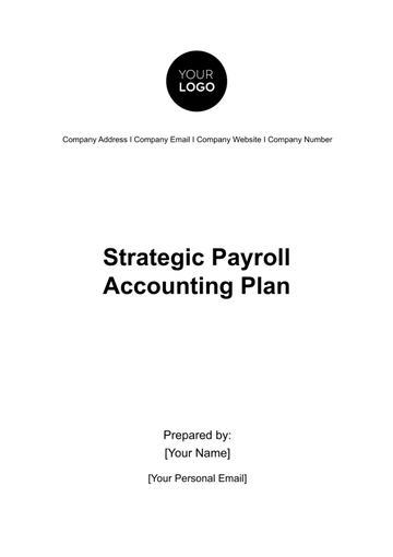 Free Strategic Payroll Accounting Plan Template to Edit Online