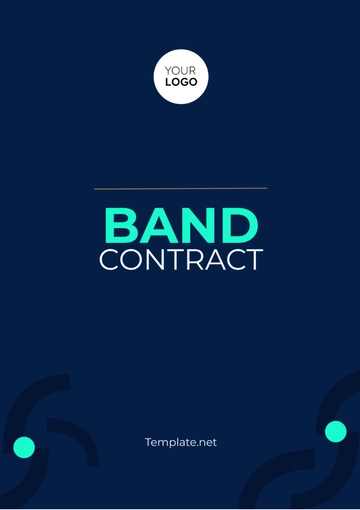 Free Band Contract Template to Edit Online