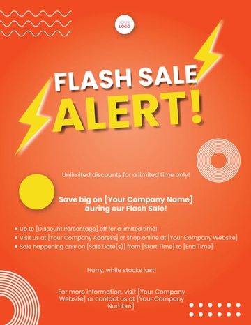 Free Flash Sale Flyer Template to Edit Online