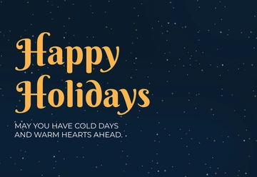 Free Happy Holidays Card Template to Edit Online