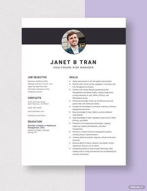 Healthcare Risk Manager Resume