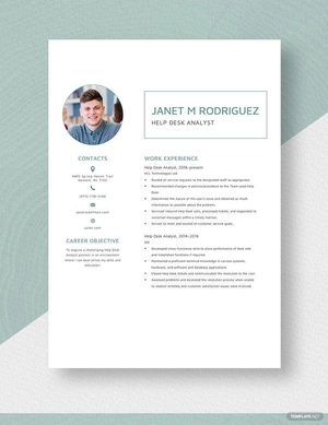 Help Desk Analyst Resume