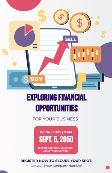 Free Business Credit Line Options Fair Poster Template to Edit Online