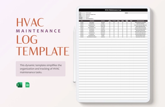 HVAC Maintenance Log Template