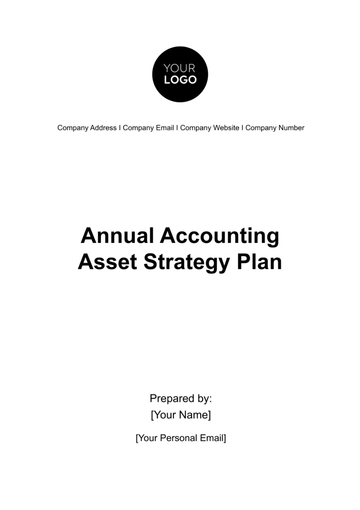Free Annual Accounting Asset Strategy Plan Template to Edit Online