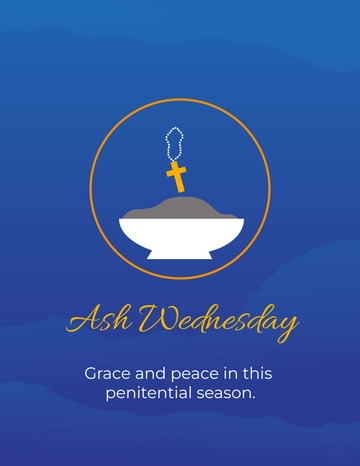 Free Ash Wednesday Flyer Template to Edit Online