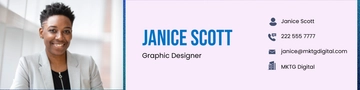 Free Digital Marketing Agency Email Signature Design Template to Edit Online