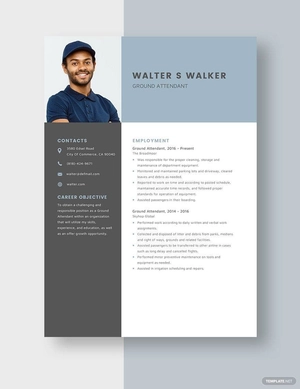 Ground Attendant Resume