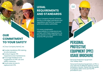 Free Personal Protective Equipment (PPE) Usage Brochure Template to Edit Online