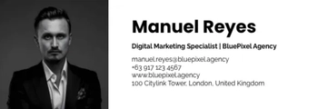 Free Digital Marketing Agency Standard Email Signature Template to Edit Online