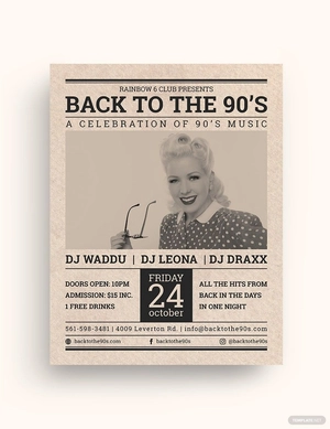 Vintage Newspaper Flyer Template