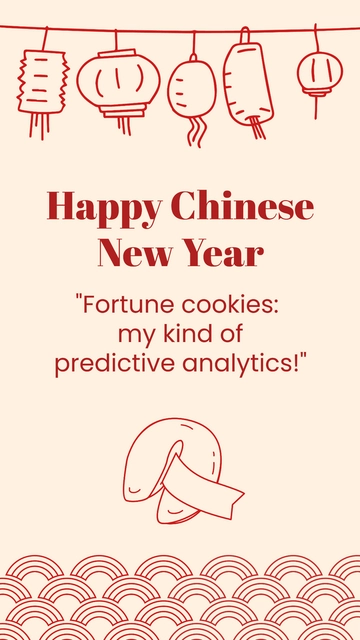 Free Chinese New Year Funny Quotes Template to Edit Online