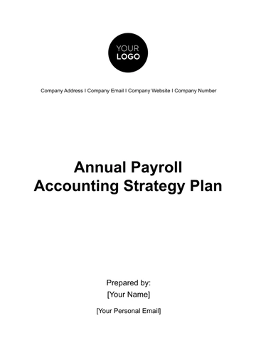 Free Annual Payroll Accounting Strategy Plan Template to Edit Online