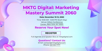 Free Digital Marketing Agency Large Format Event Banner Template to Edit Online
