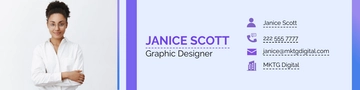 Free Digital Marketing Agency Image Email Signature Template to Edit Online