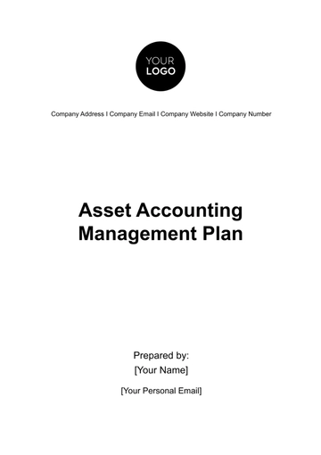 Free Asset Accounting Management Plan Template to Edit Online